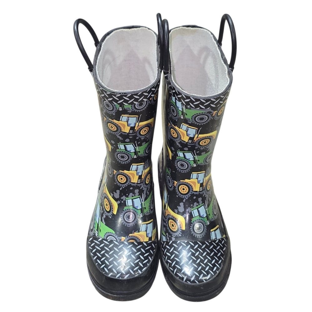 Western Chief Black Boys Tractor Rain Boots Size 11/12